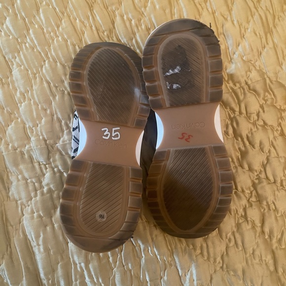 Calvin Klein monogram sneakers CK letter beige black - Picture 11 of 11